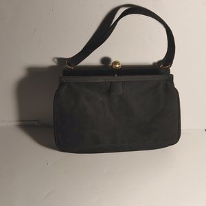 Vintage Black Ladies Clutch Purse Handbag Coblentz